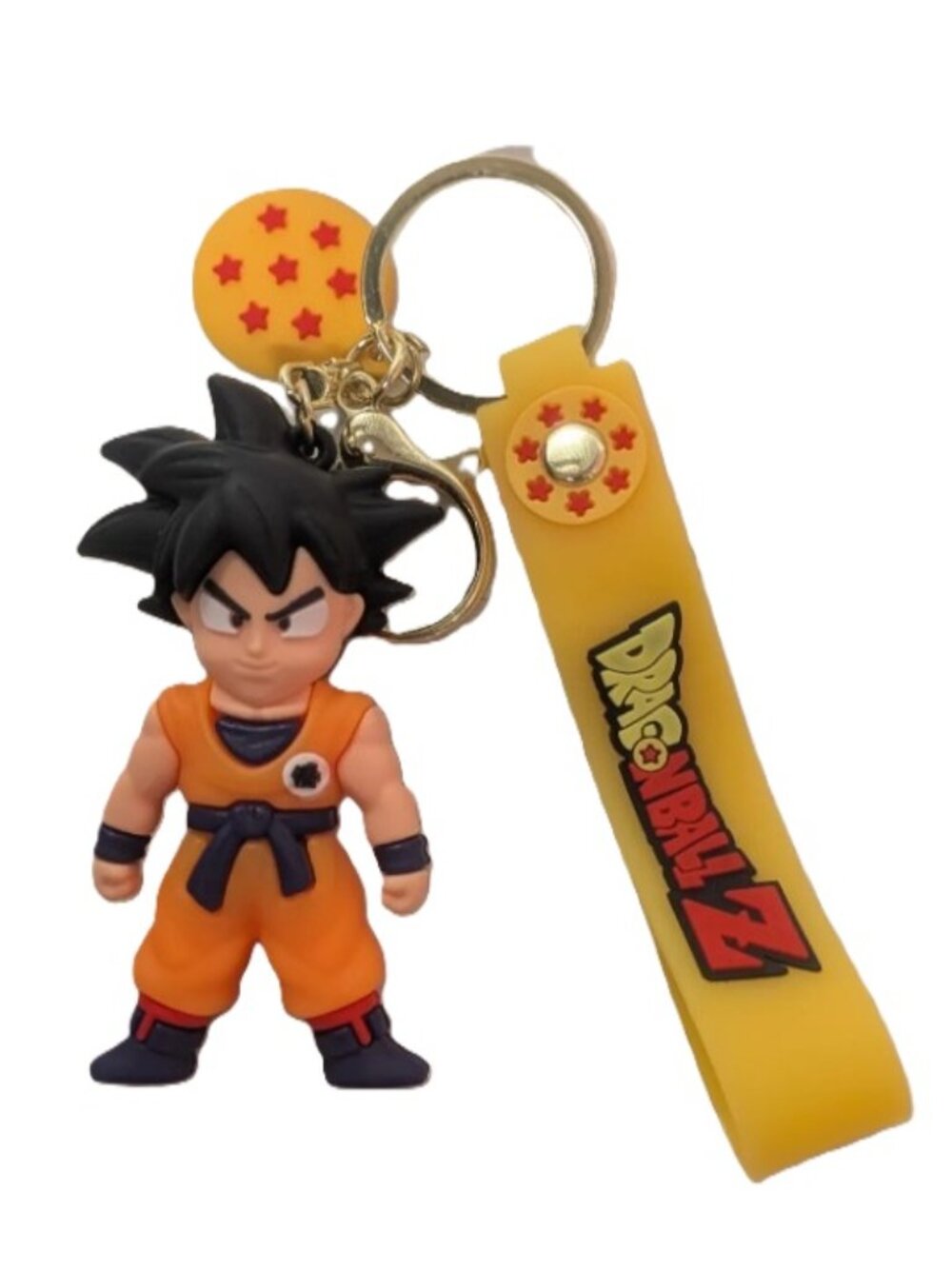 Dragon Ball Z Goku Keychain 3D Figure Wrist Strap Bag Charm Anime Cute Gift New